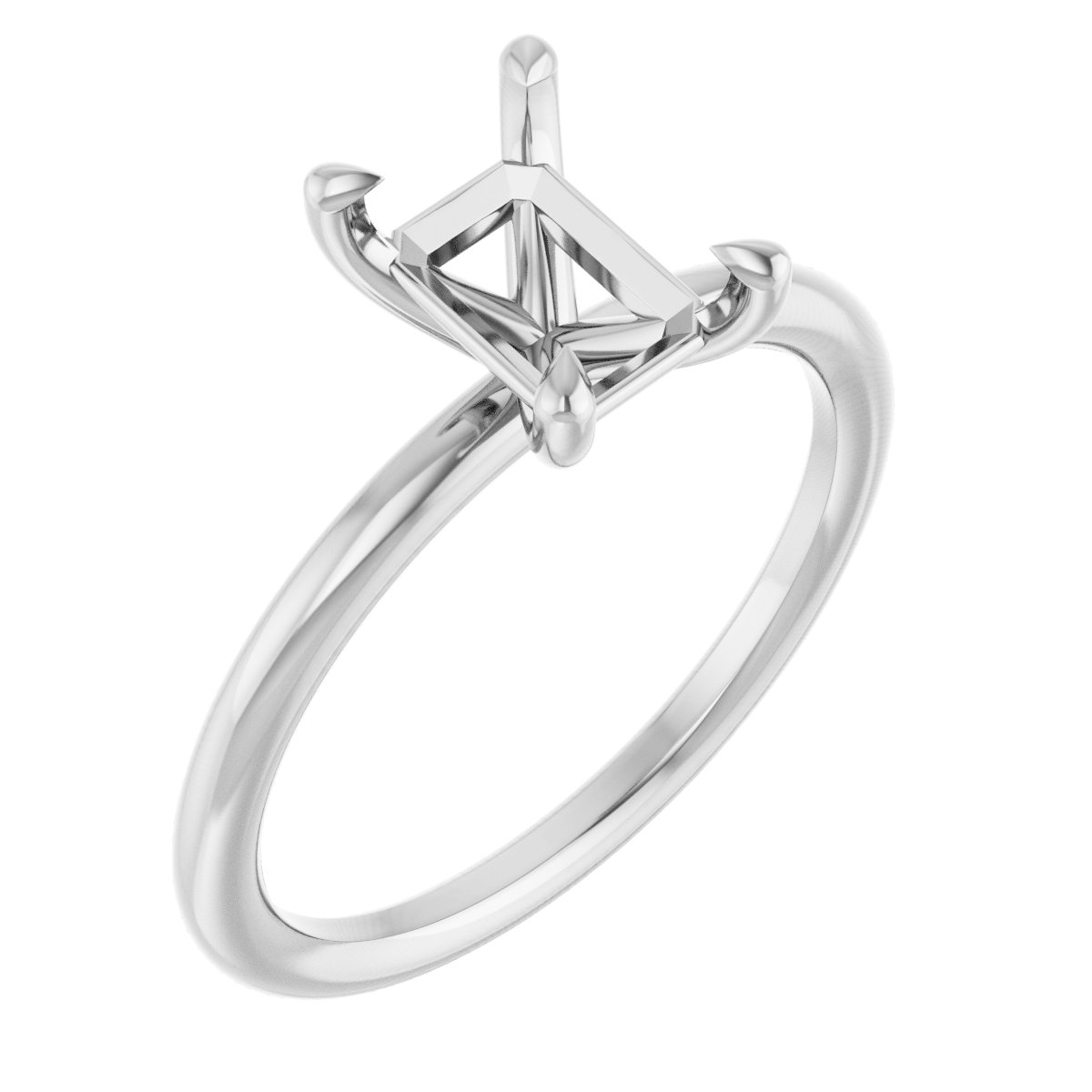Claw-Prong Solitaire Engagement Ring