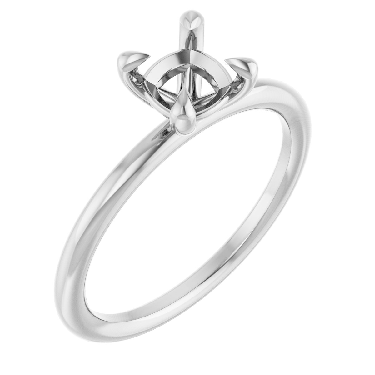 Claw-Prong Solitaire Engagement Ring