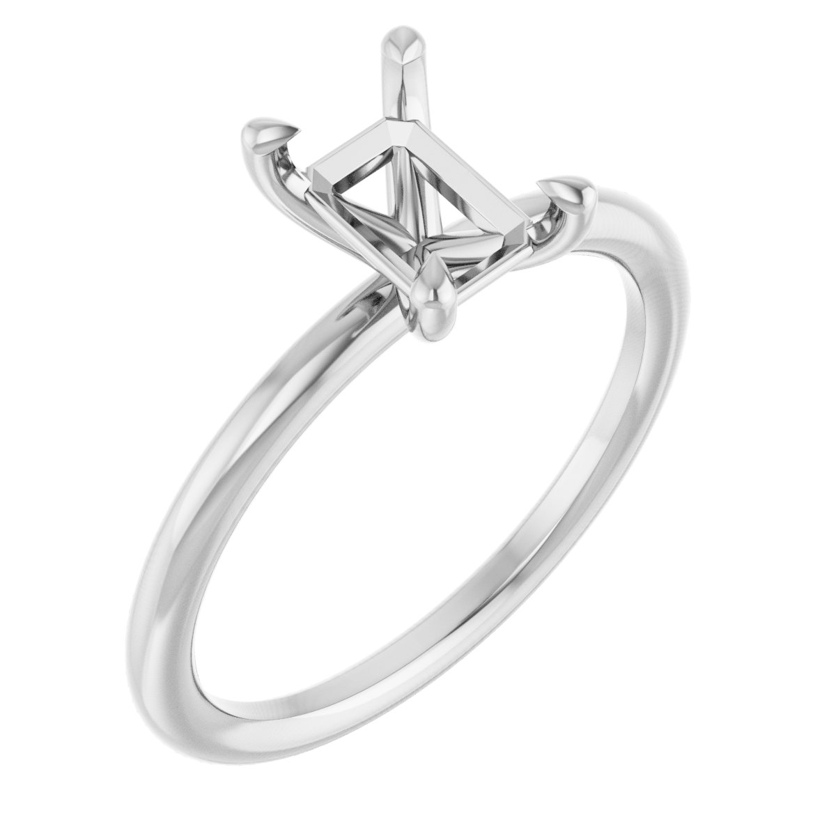 Claw-Prong Solitaire Engagement Ring
