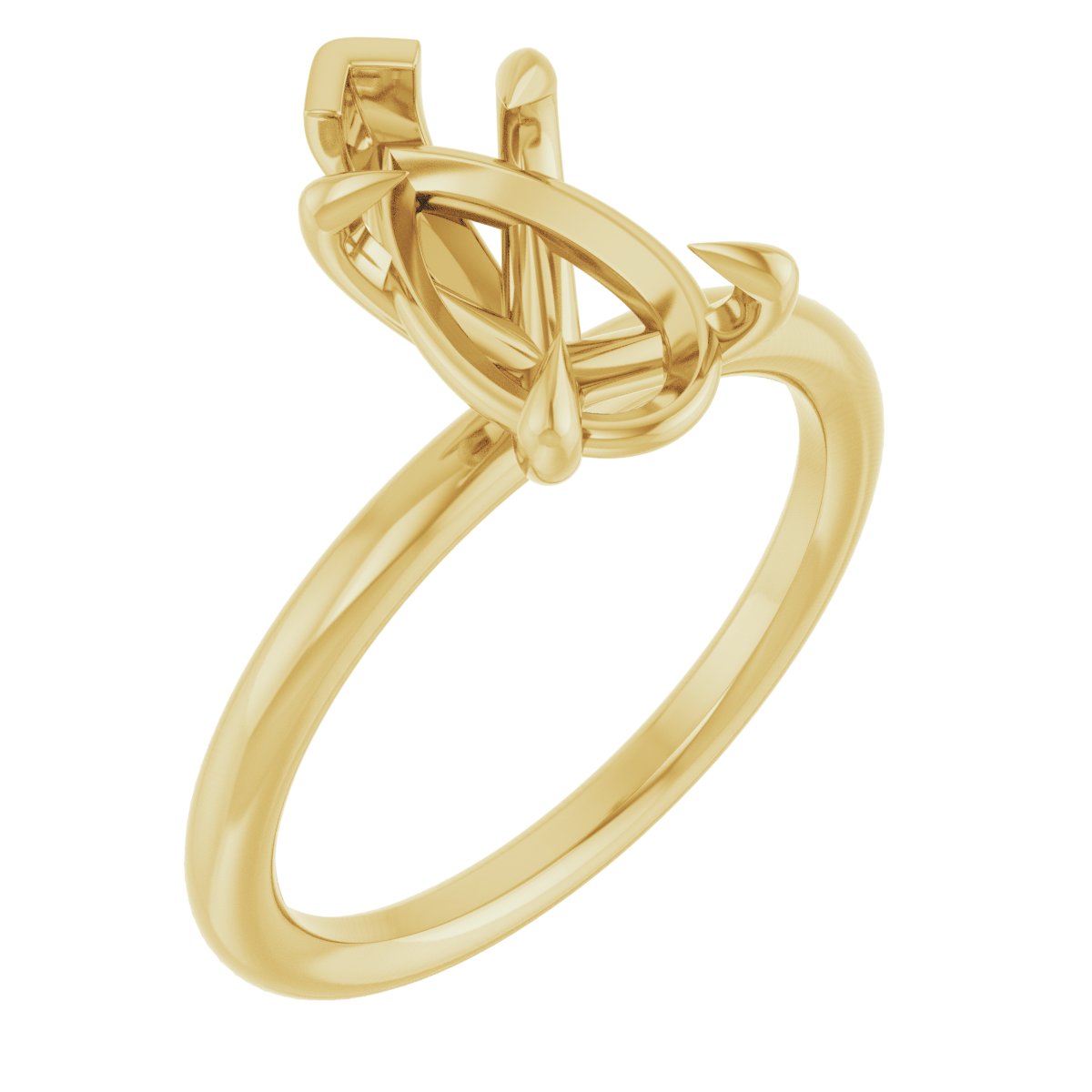 Claw-Prong Solitaire Engagement Ring