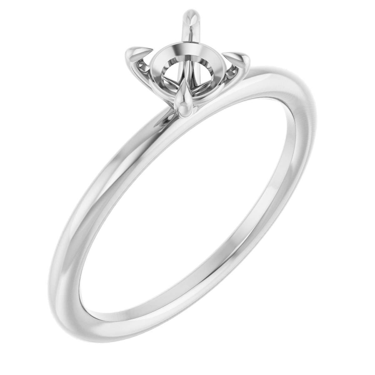 Claw-Prong Solitaire Engagement Ring