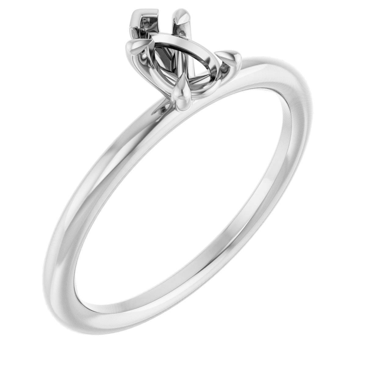 Claw-Prong Solitaire Engagement Ring