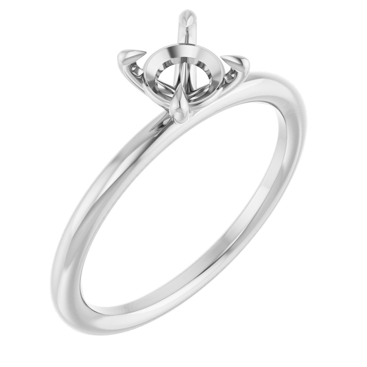 Claw-Prong Solitaire Engagement Ring