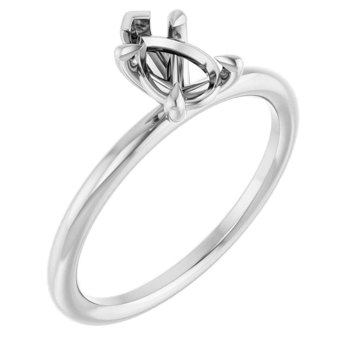Claw-Prong Solitaire Engagement Ring