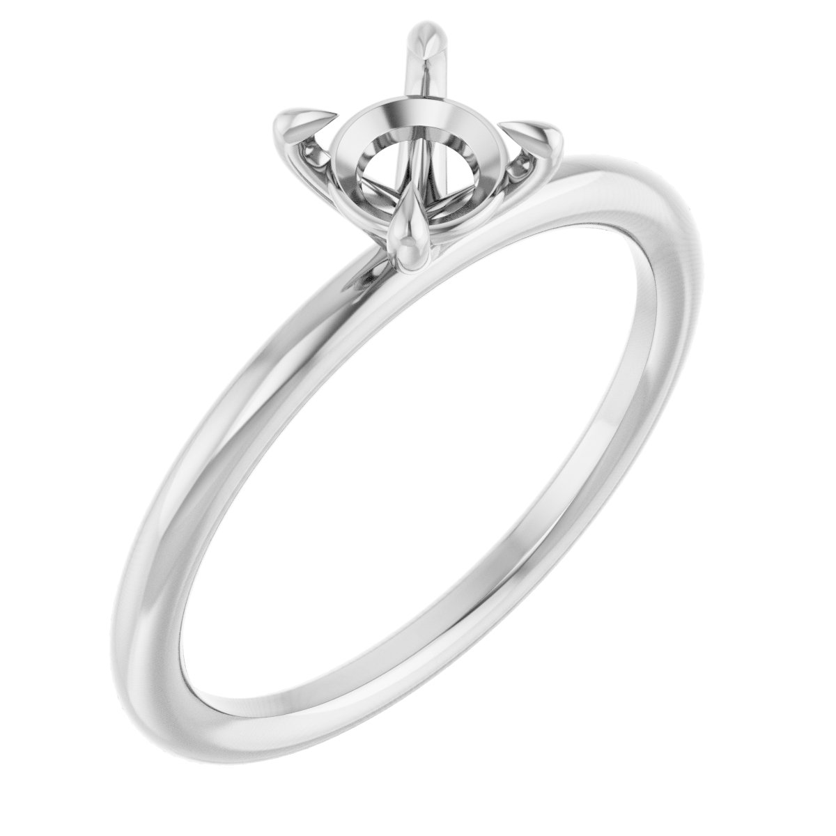 Claw-Prong Solitaire Engagement Ring