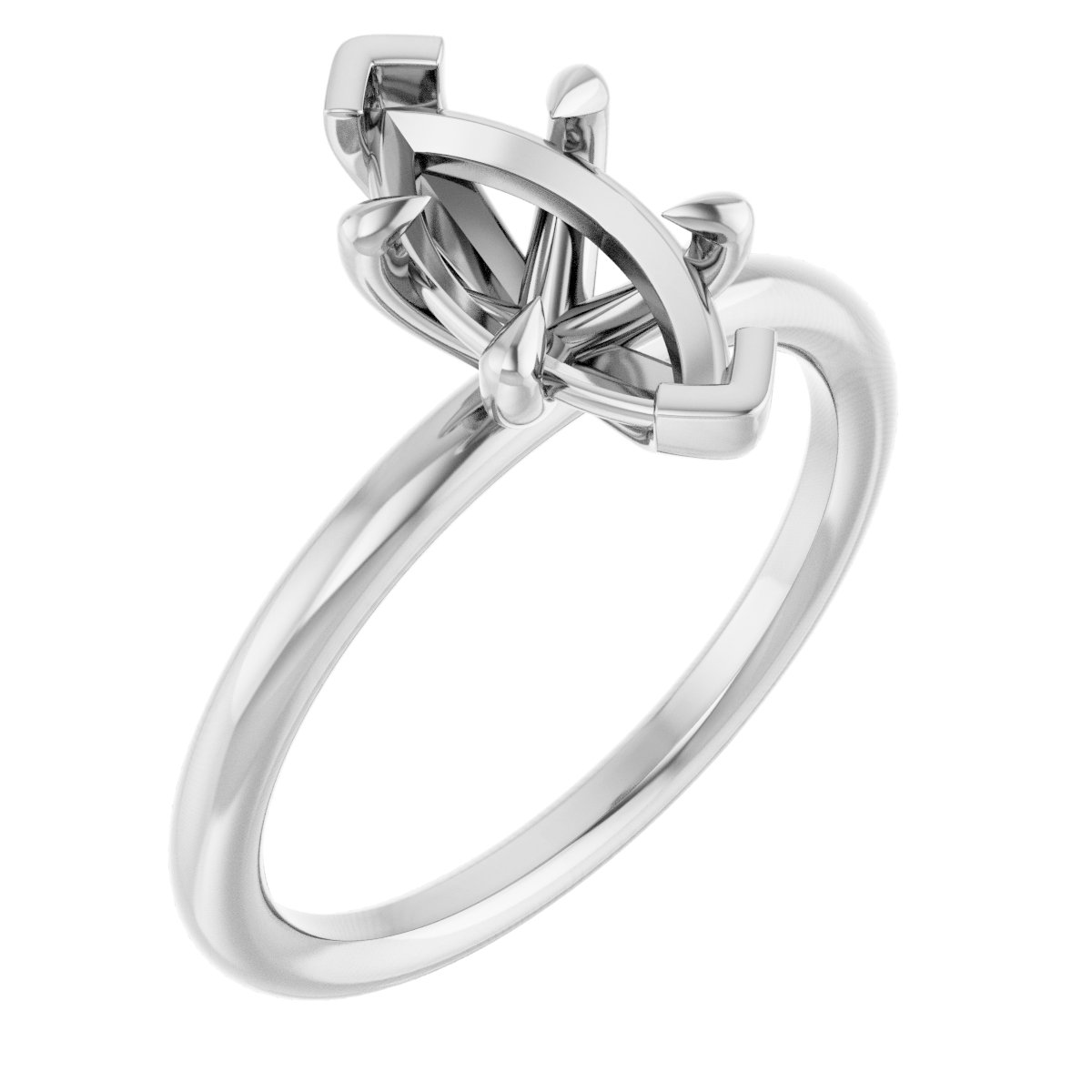 Claw-Prong Solitaire Engagement Ring