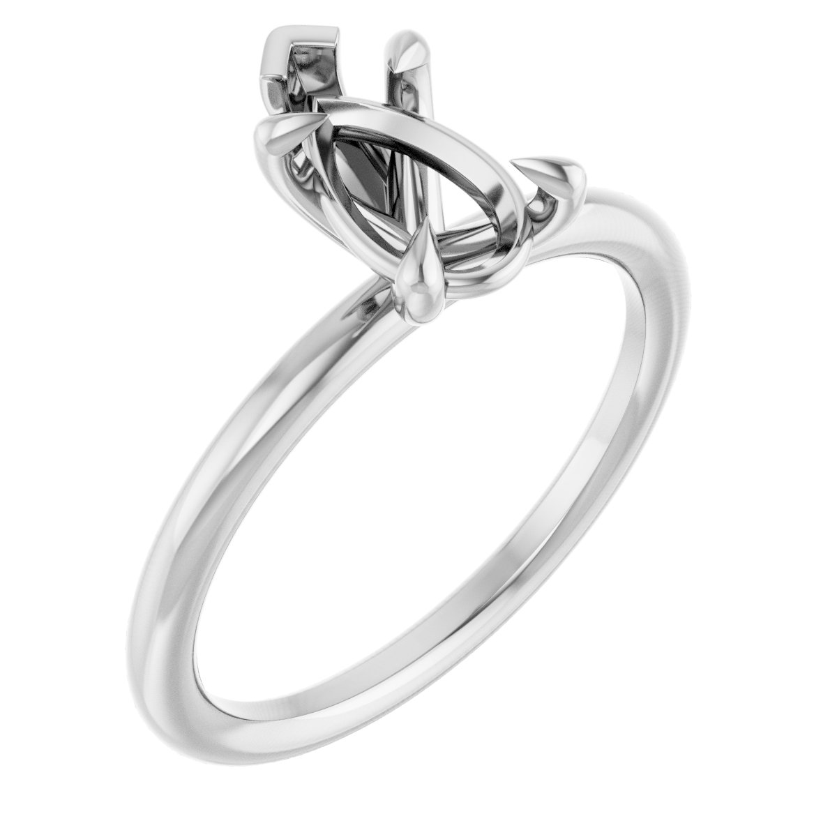 Claw-Prong Solitaire Engagement Ring