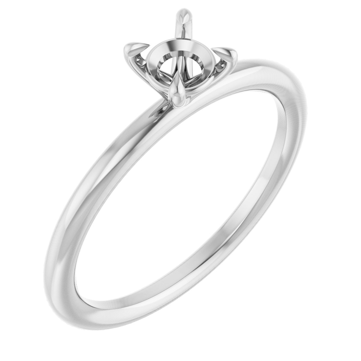 Claw-Prong Solitaire Engagement Ring