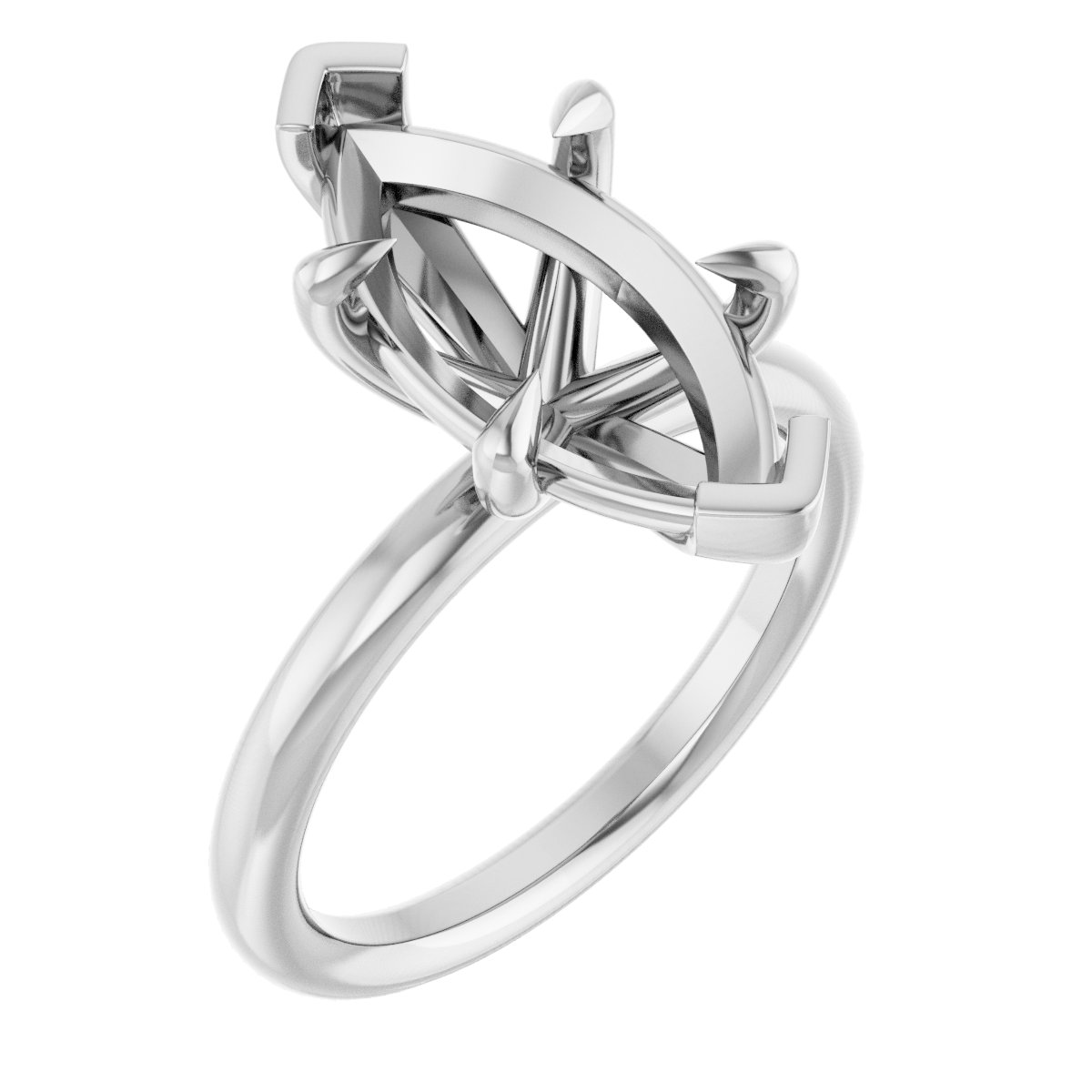 Claw-Prong Solitaire Engagement Ring