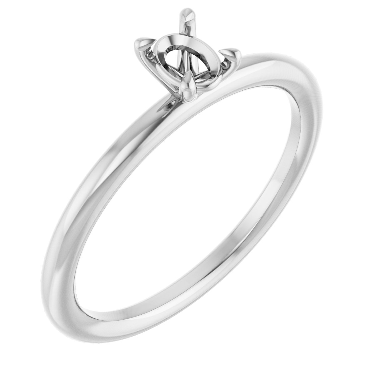 Claw-Prong Solitaire Engagement Ring
