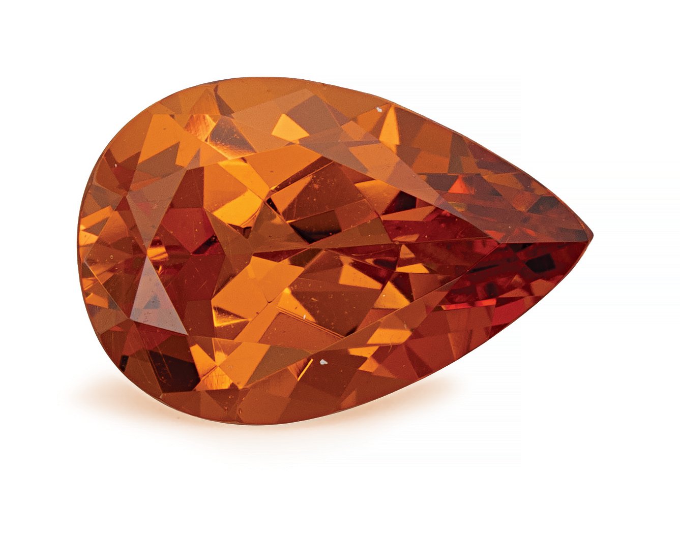 PEAR 3.97ct Natural Spessartite Garnet