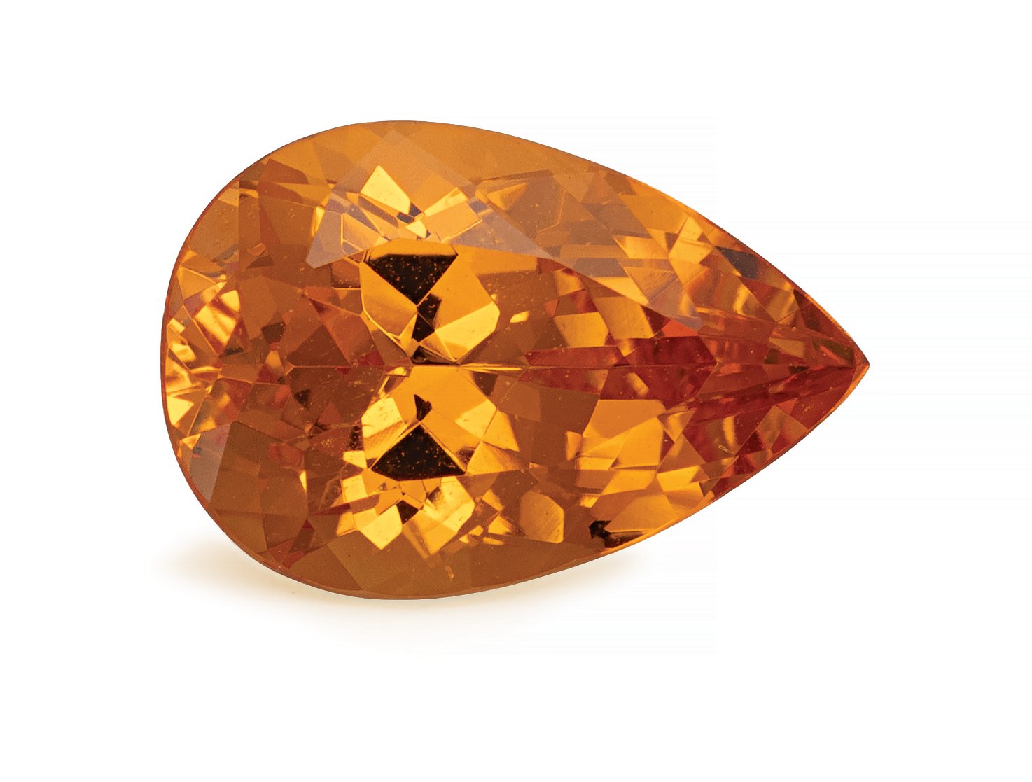 PEAR 4.39ct Natural Spessartite Garnet