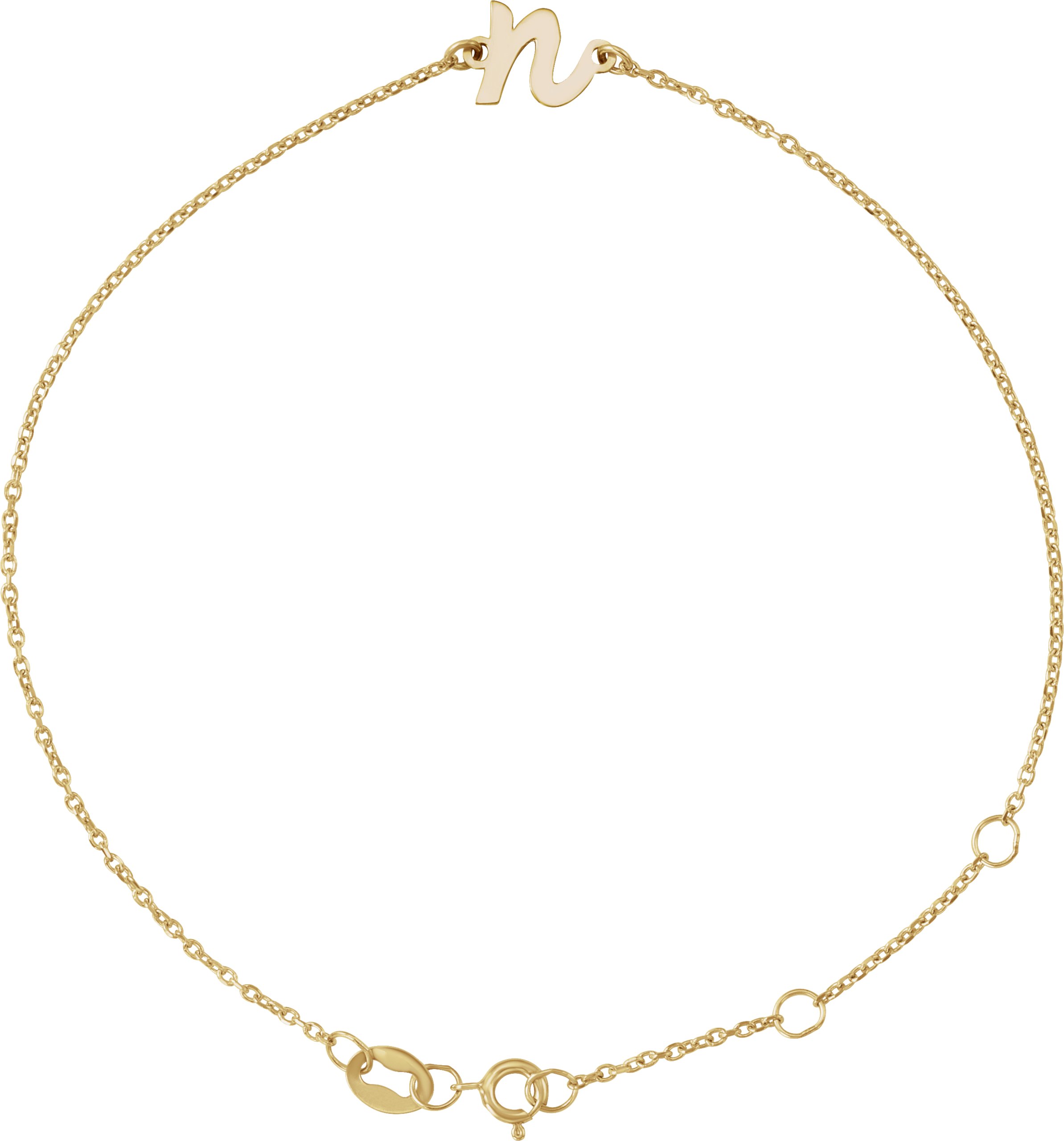 Script Initial Bracelet
