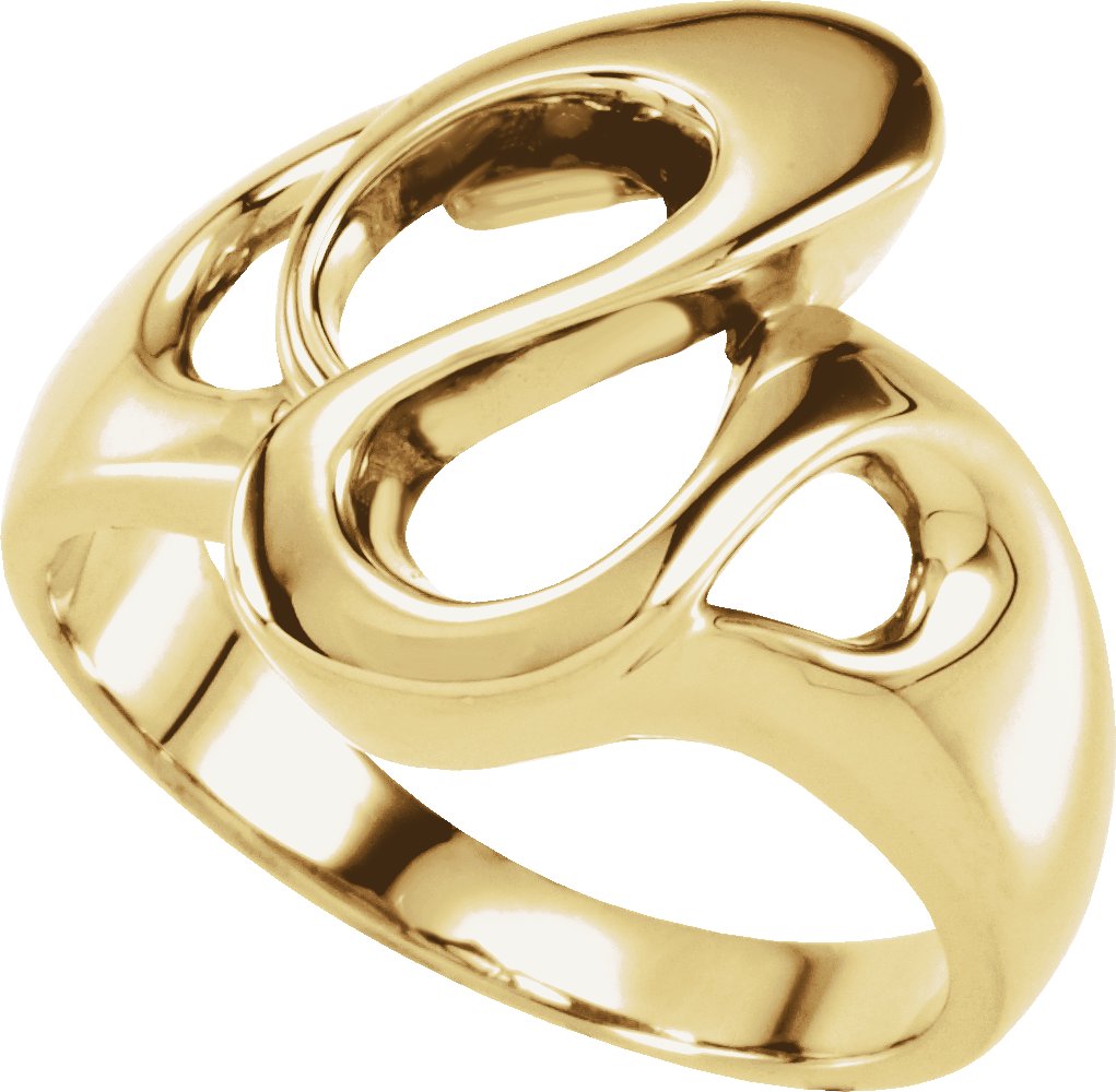 14K Yellow Freeform Ring