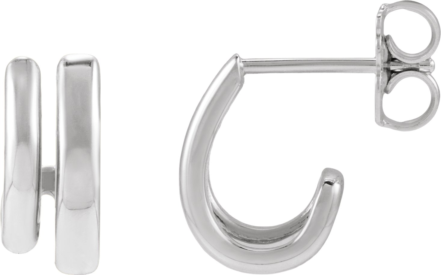 Double Stacked Hoop Earrings