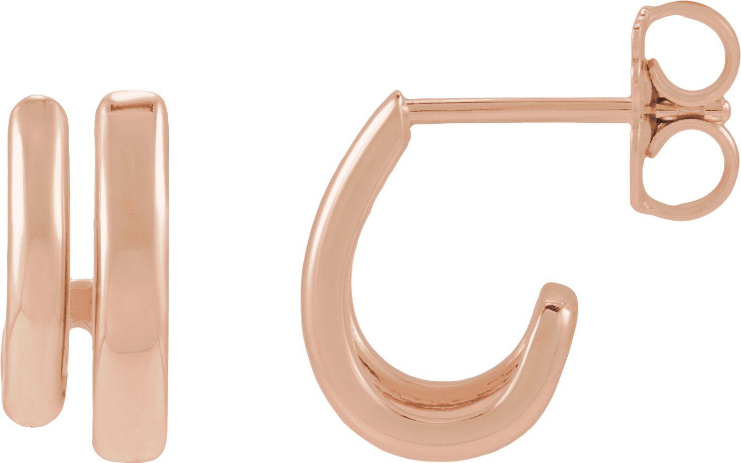 Double Stacked Hoop Earrings