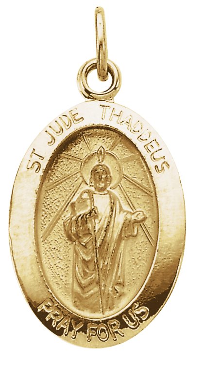 Oval St. Jude Thaddeus Medal Pendant Ref 662307