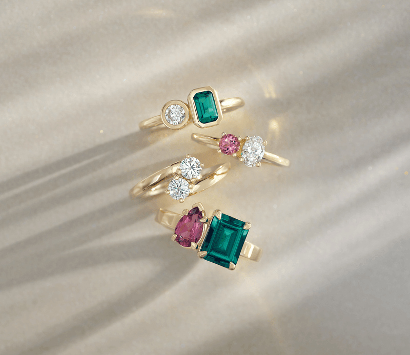 Toi-et-Moi-Style Jewelry