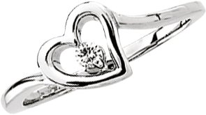 Diamond Heart Ring .06 CTW Ref 980782