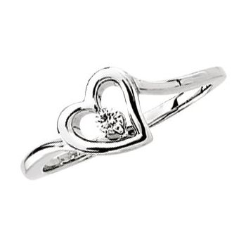 Diamond Heart Ring .06 CTW Ref 980782