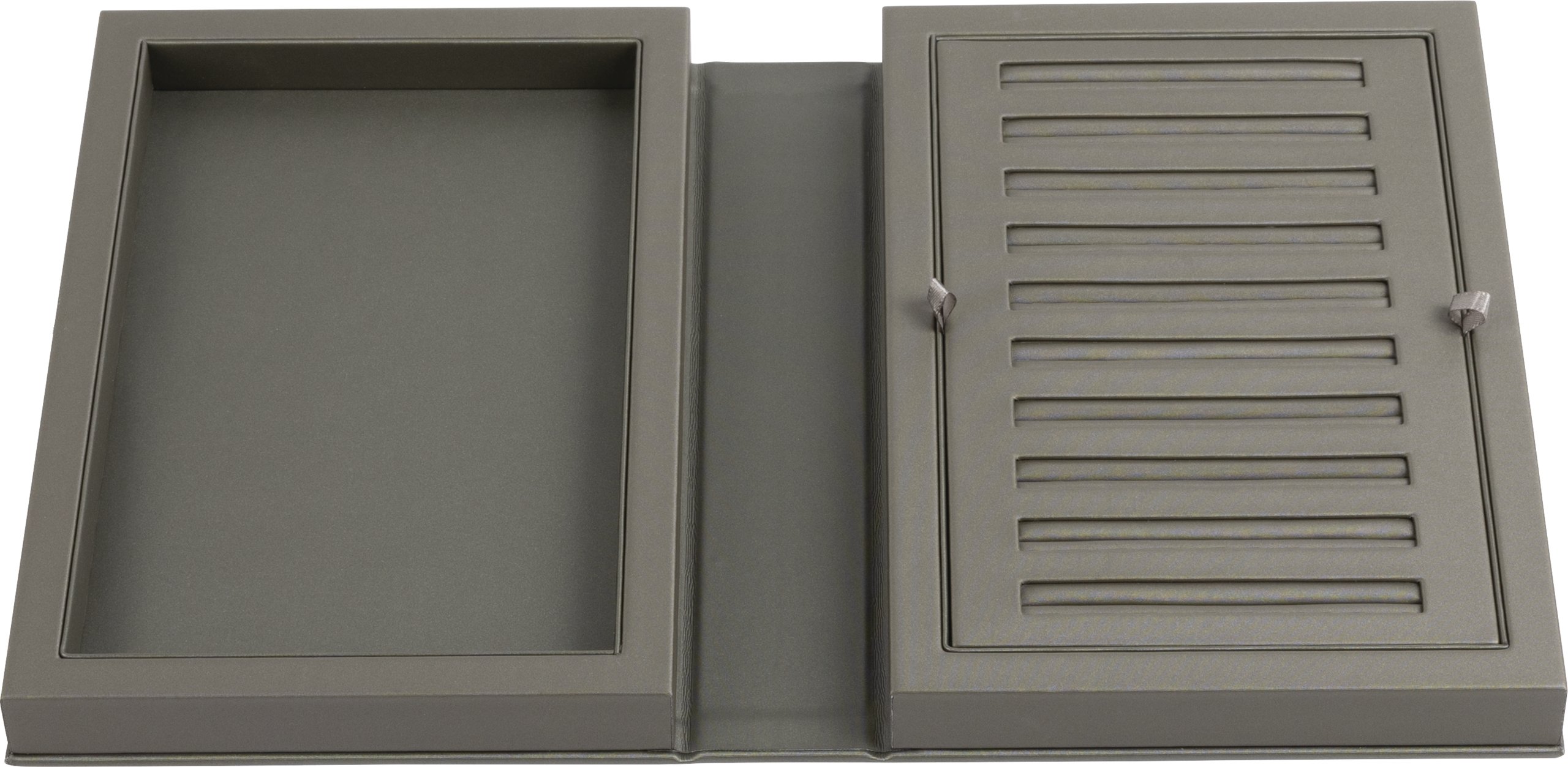 Leatherette Ring Book Display with Magnetic Closure