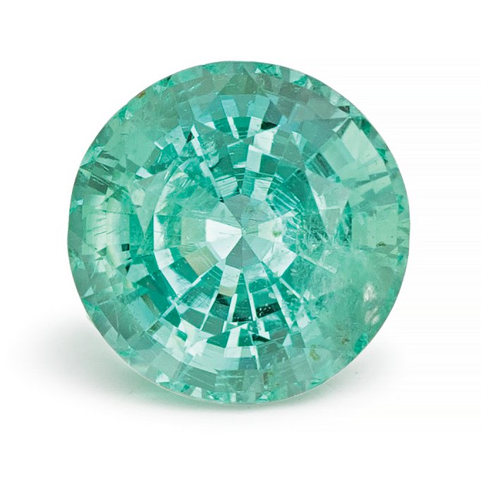 ROUND 0.85ct Natural Emerald
