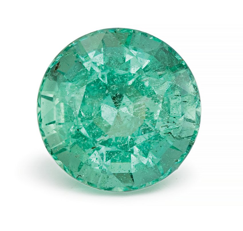 ROUND 1.64ct Natural Emerald