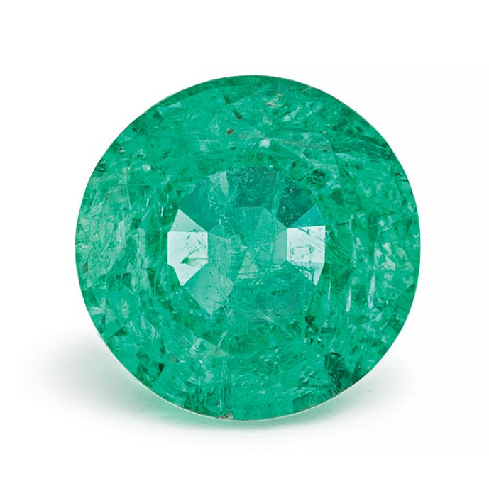 ROUND 1.14ct Natural Emerald