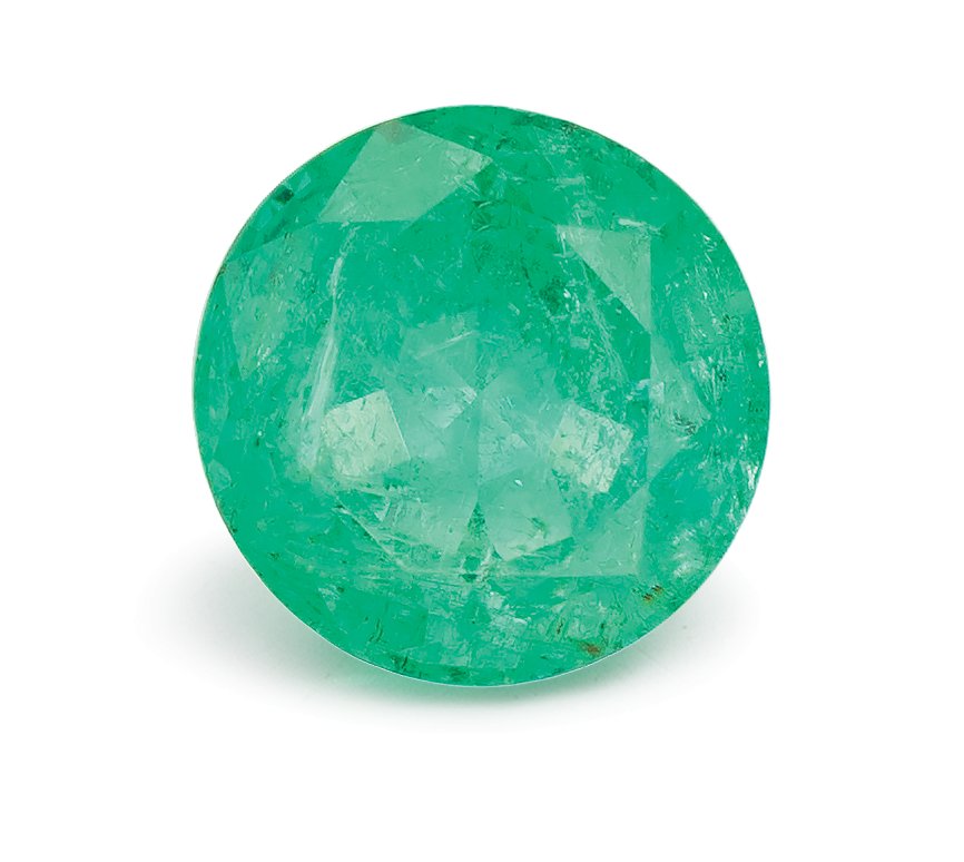 ROUND 1.12ct Natural Emerald