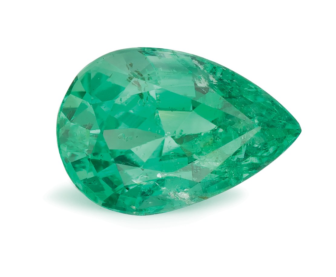 PEAR 1.89ct Natural Emerald