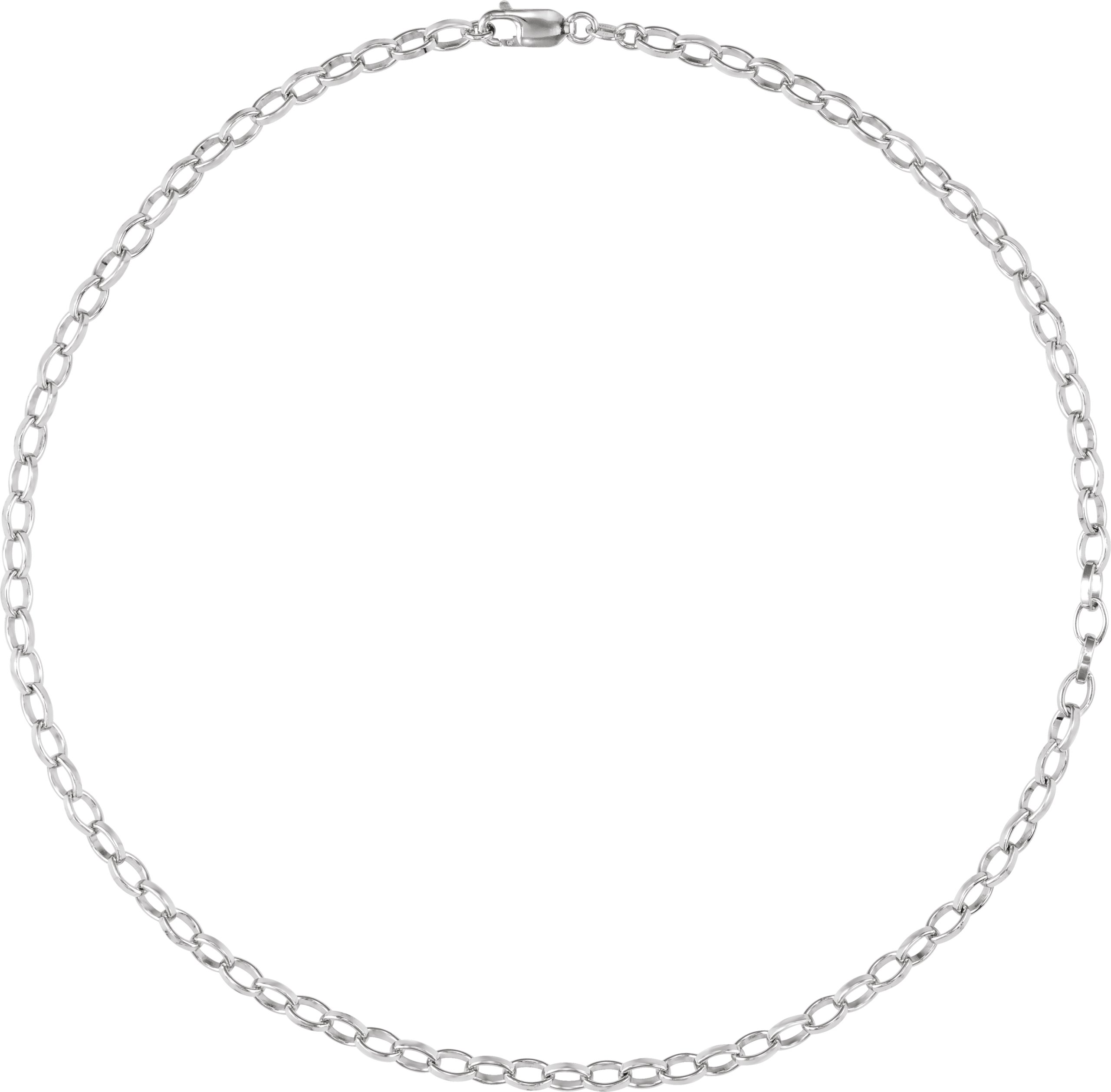 Sterling Silver 5 mm Rolo 16 Chain