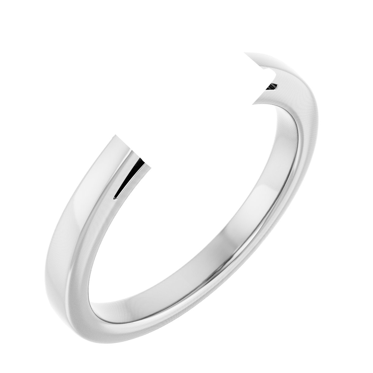 Claw-Prong Three-Stone Engagement Ring or Band
