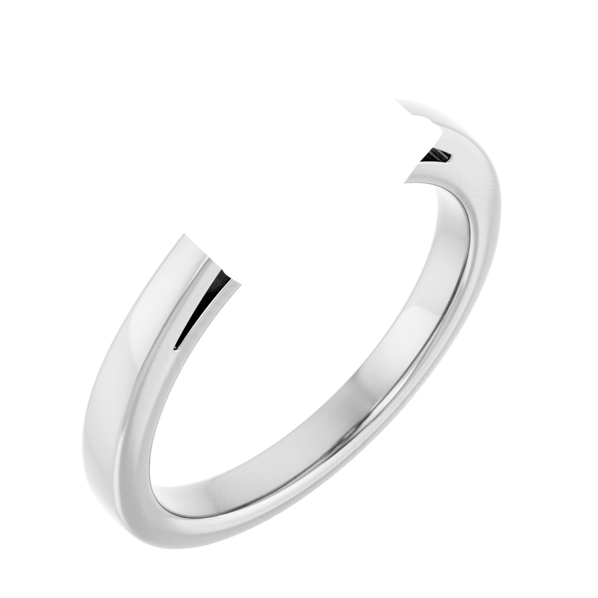 Claw-Prong Three-Stone Engagement Ring or Band
