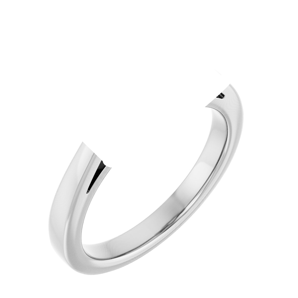 Claw-Prong Three-Stone Engagement Ring or Band