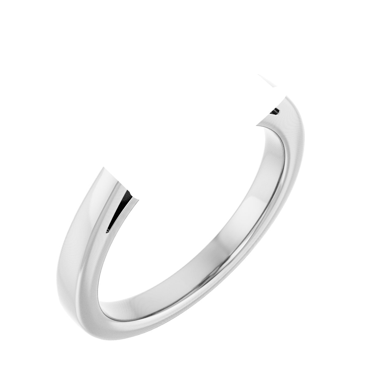 Claw-Prong Three-Stone Engagement Ring or Band