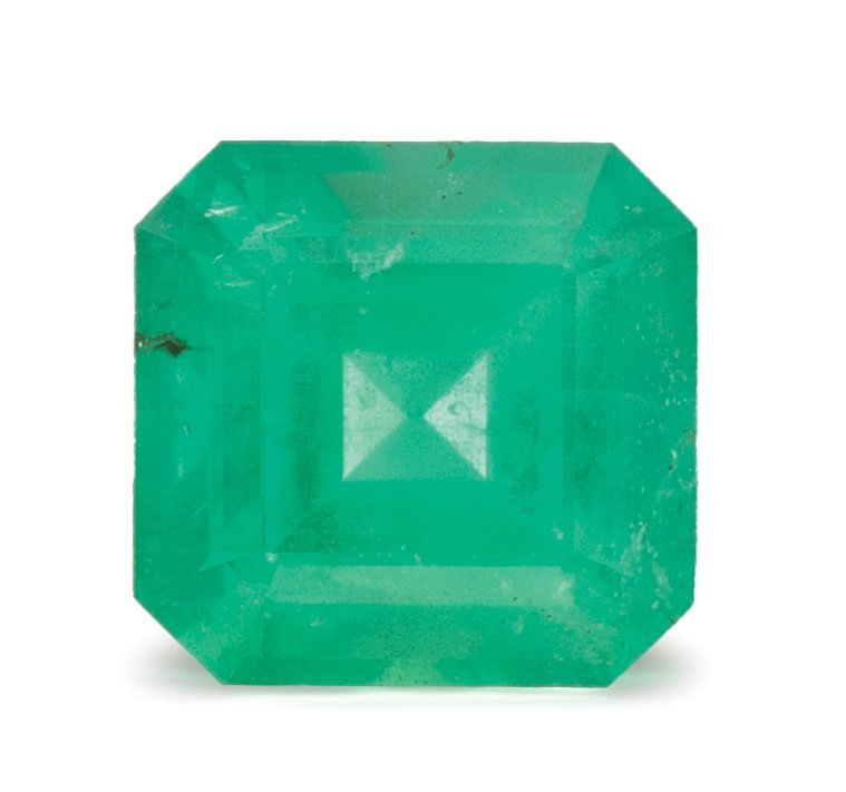 ASSCHER 1.25ct Natural Emerald 