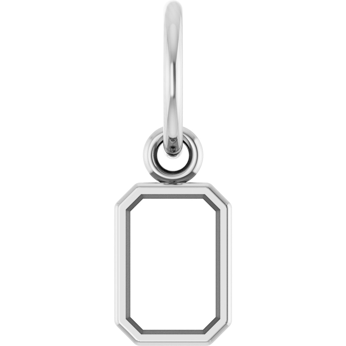 Bezel-Set Solitaire Charm/Pendant