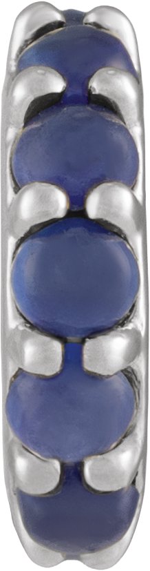 Accented Cabochon Spacer Charm/Pendant