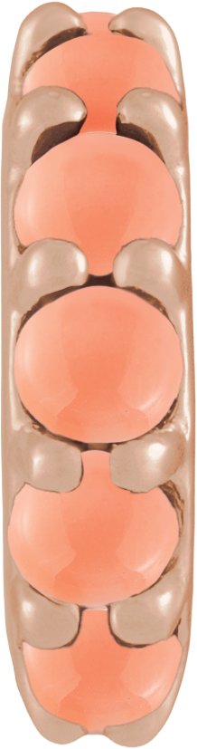 Accented Cabochon Spacer Charm/Pendant
