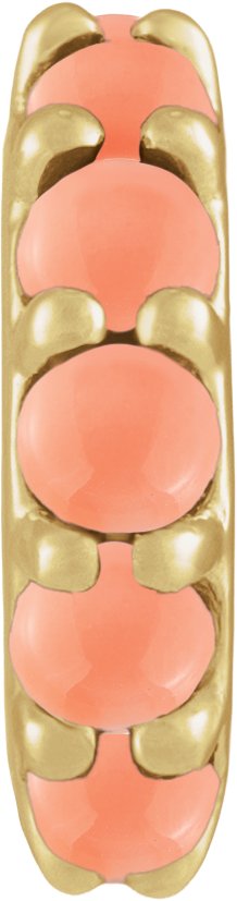 Accented Cabochon Spacer Charm/Pendant