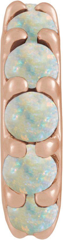 Accented Cabochon Spacer Charm/Pendant