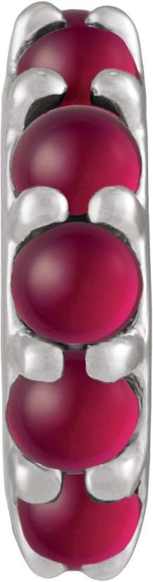 Accented Cabochon Spacer Charm/Pendant