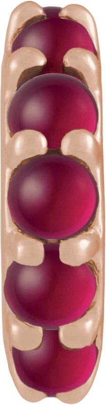 Accented Cabochon Spacer Charm/Pendant