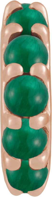 Accented Cabochon Spacer Charm/Pendant