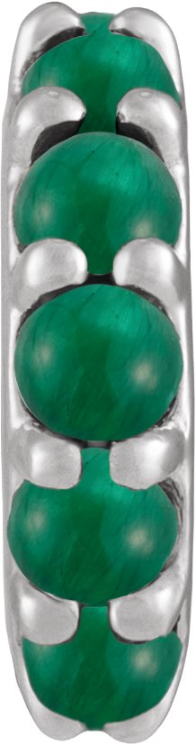 Accented Cabochon Spacer Charm/Pendant