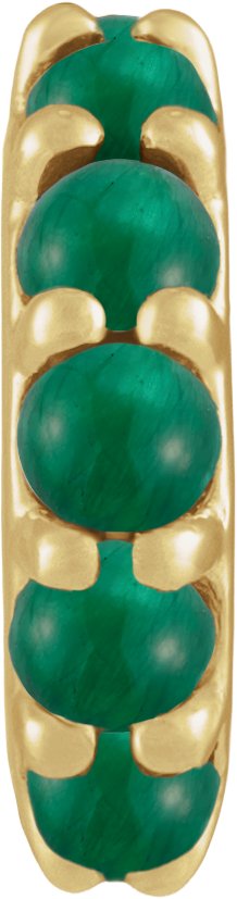 Accented Cabochon Spacer Charm/Pendant