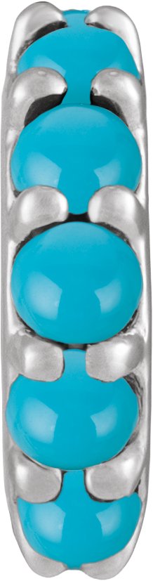 Accented Cabochon Spacer Charm/Pendant