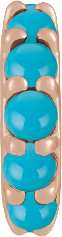 Accented Cabochon Spacer Charm/Pendant