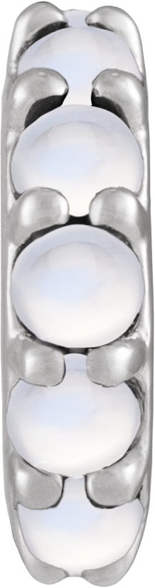Accented Cabochon Spacer Charm/Pendant