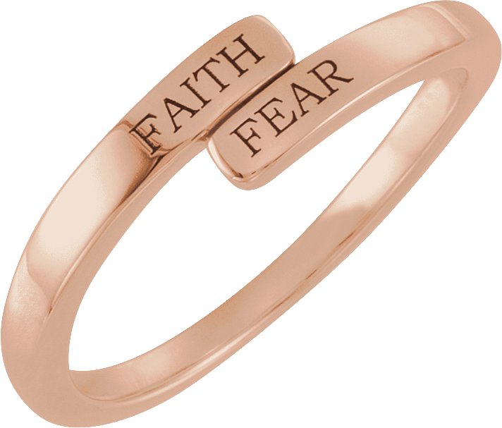 Faith Over Fear Bypass Ring